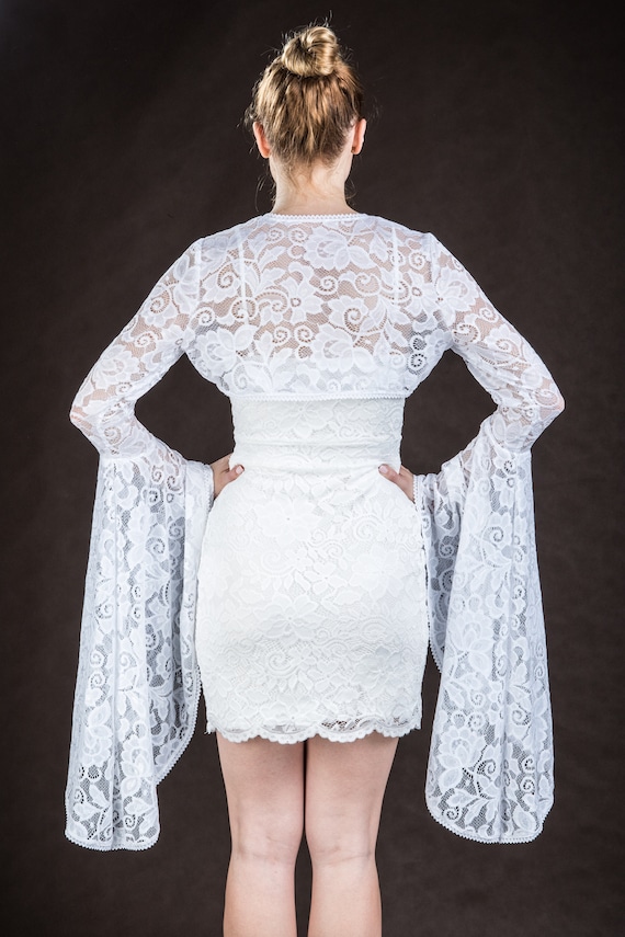 Bridal Victorian Vampire Elegant Burlesque Lolita White LACE