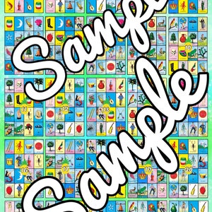 Cartes de loterie numériques complètes