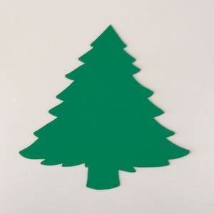 Grandes recortes de árboles de Navidad en blanco, troquel cortado árbol de Navidad, árbol de Navidad DIY