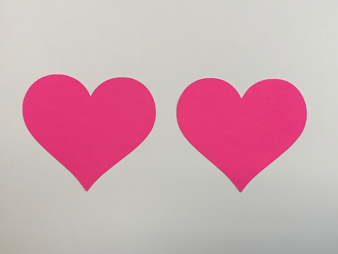 Large Cardstock Hearts, Hearts Die Cut, Paper Hearts, Hearts