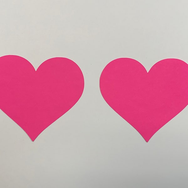 Cardstock Hearts Etsy