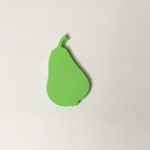 25 pear knipsels, Pear sterven snijdt, decoratie, papieren knipsels, leraar levering Label kaarten, 3 "x 2"