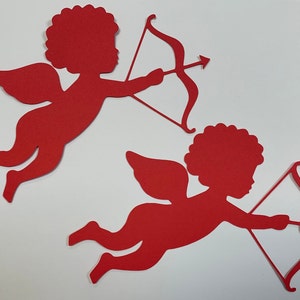 Small Cupid Cutouts, Valentines Day, Cherub Paper Angel, Cupid Cutout, Engagement Cutouts, Wedding Decor, Baby Shower