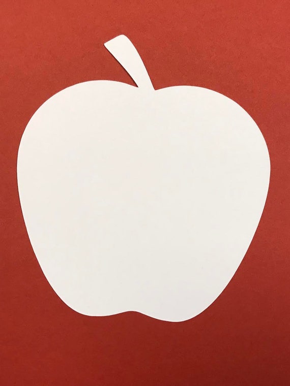 Apple Die Cuts Large Paper Apples Fall Wedding Diy Wish Etsy