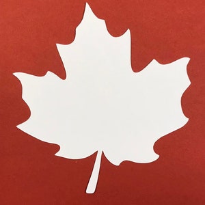 Blatt Die Schnitte - große Papier Ahornblätter - Herbst Hochzeit - DIY wünschen Baum Tags oder Tischkarten - Thanksgiving Wishing Tree - 5,25 Zoll