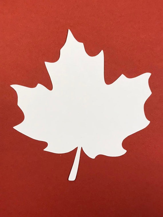 Leaf Die Cuts Large Paper Maple Leaves Fall Wedding Diy Etsy