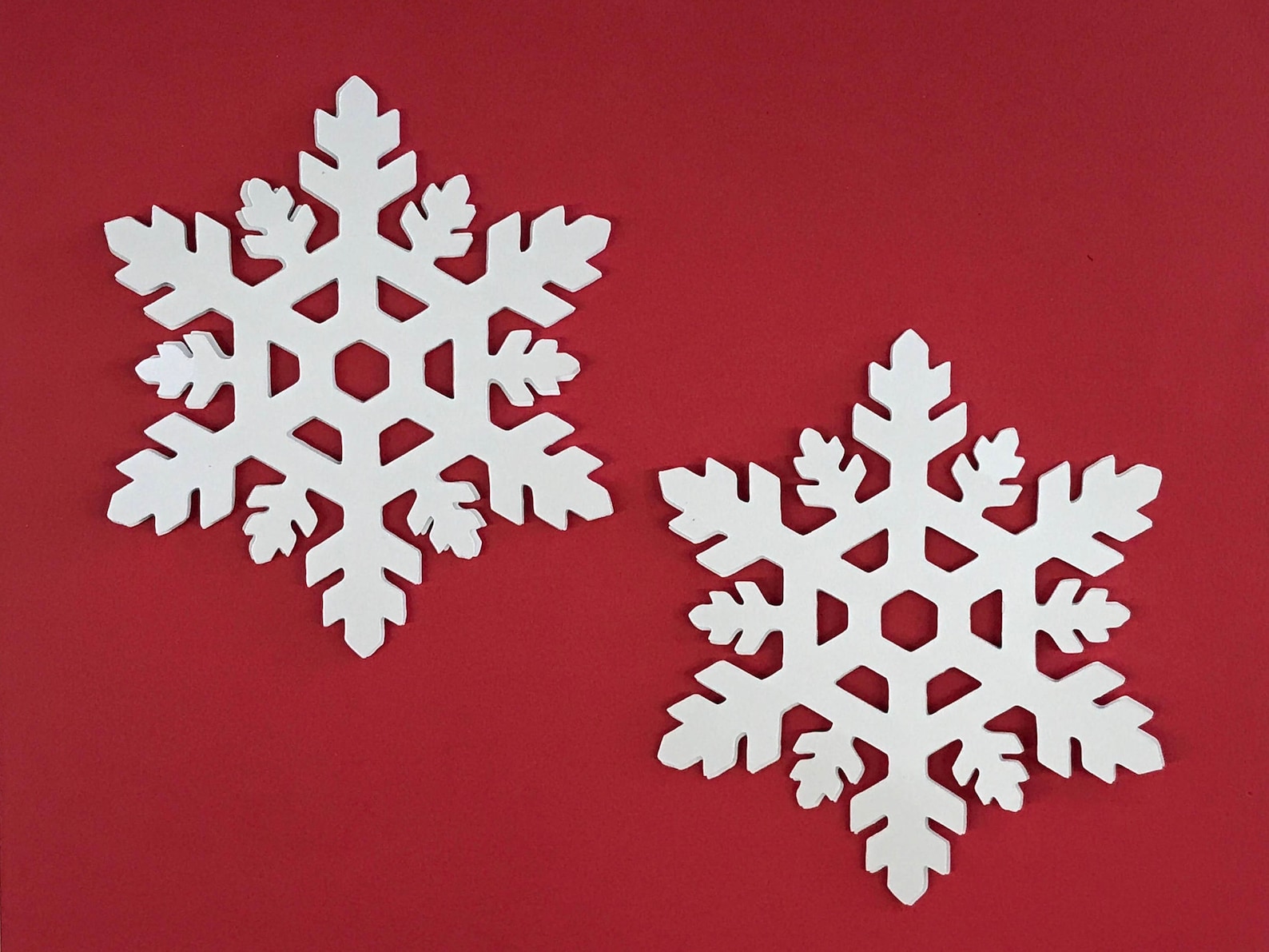 Large Cardstock Snowflake, Snowflake Die Cut, Paper Snowflake, White