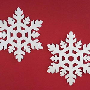 Große Karton Schneeflocke, Schneeflocke sterben geschnitten, Papier Schneeflocke, weiße Schneeflocke, Schneeflocke Verschönerung, Winter sterben geschnitten, Schneeflocke