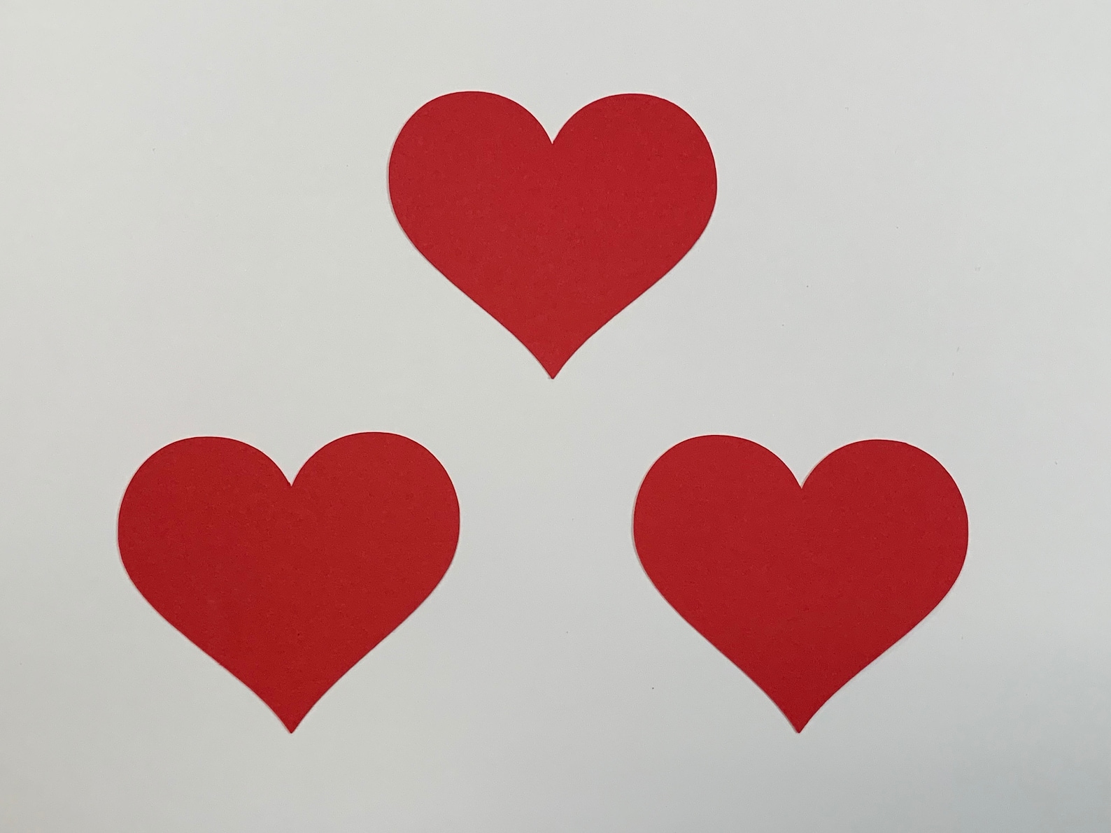 Cardstock Hearts, Red Heart Die Cut, Paper Heart, Heart Embellishment