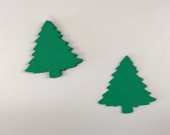 Cardstock Christmas Trees, Christmas Tree Die Cut, Paper Christmas Tree, Christmas Tree Embellishment, Holiday Die Cut, Christmas Tree
