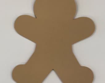 Large Blank Gingerbread Man Cutouts, Gingerbread Man, DIY Gingerbread Man