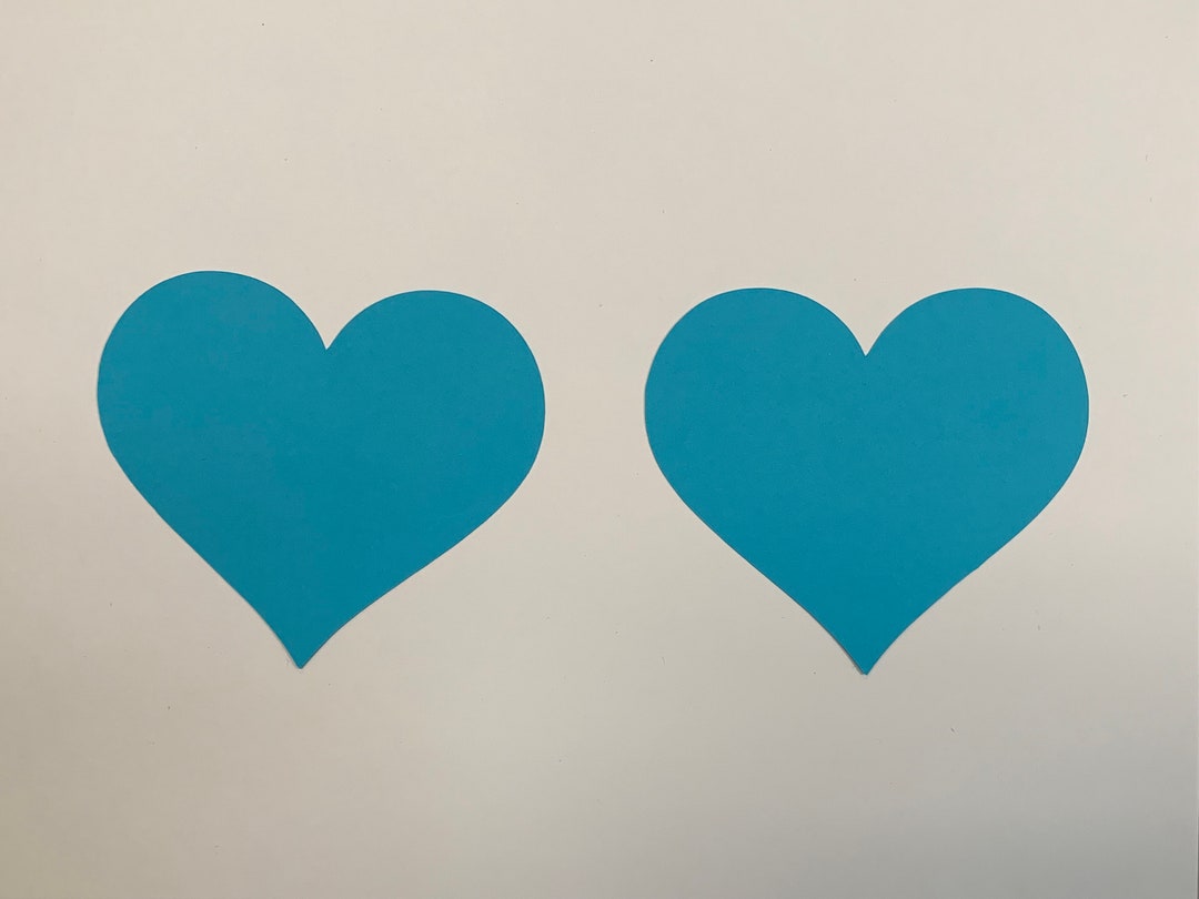 Large Cardstock Hearts, Hearts Die Cut, Paper Hearts, Hearts