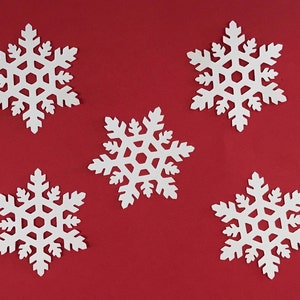 Karton-Schneeflocke, Schneeflocke sterben Papier Schneeflocke, weißen Schneeflocke, Schneeflocke Verschönerung, Winter gestanzt, geschnitten, Schneeflocke