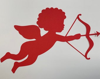 Large Cupid Cutouts, Valentines Day, Cherub Paper Angel, Cupid Cutout, Engagement Cutouts, Wedding Decor, Baby Shower
