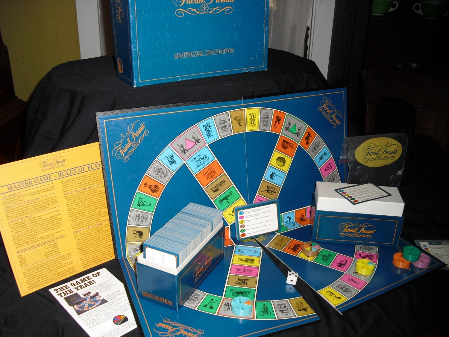 Vintage 1981 ORIGINAL Trivial Pursuit MASTER GAME Genus Etsy