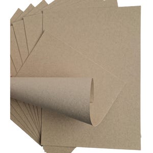 50 x 210gsm A4 2-Sided Recycled Kraft Card CL060 image 1