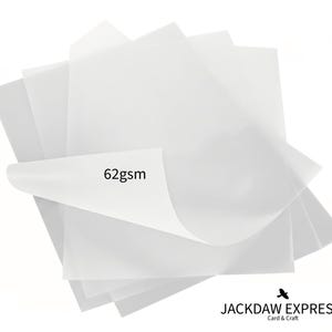 62gsm Perlmutt-Transparentpapier Wählen Sie die Größen A3, A4, A5 oder A6