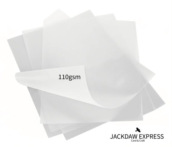 25 x A4 110gsm Vellum Translucent Tracing Paper