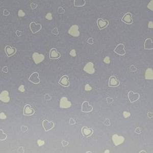 Carta da stampa velina con cuori bianchi stampati A4 100 g/m²