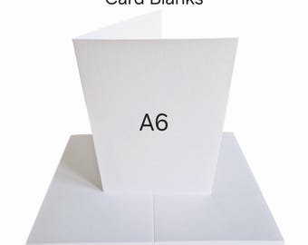 20 x A6 Aquarell Blanko Grußkarten Weiß 300gsm JLH02