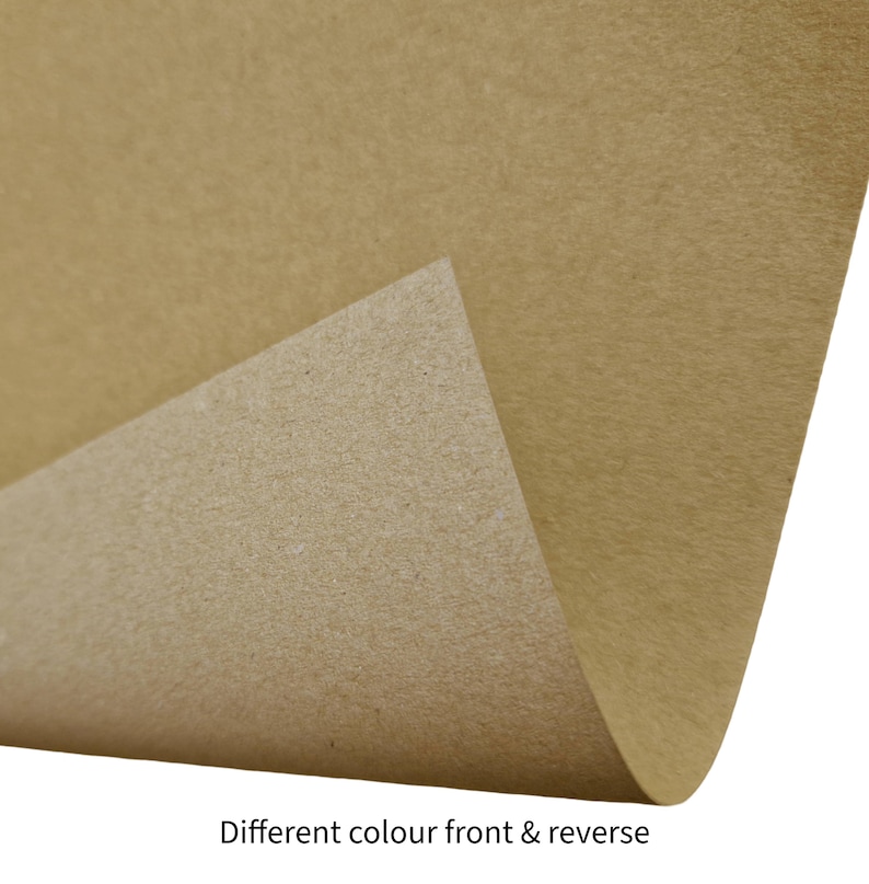 50 x 210gsm A4 2-Sided Recycled Kraft Card CL060 image 2