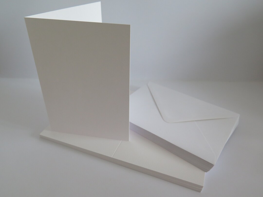 20 X 5 X 7 Watercolour Blank Greeting Cards High White With 20 X White 5 X 7 Envelopes CL005 Etsy