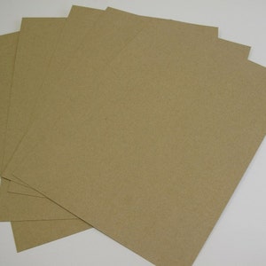 50 x Cartulina Kraft Reciclada de Doble Cara A4 210 g/m² CL060