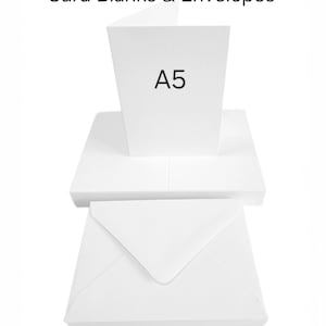 A5 Watercolour Greeting Card Blanks & Envelopes Choose 10 Pack Or 20 Pack