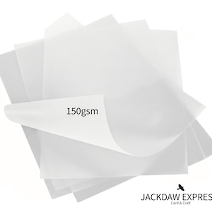 50 fogli di carta da lucido traslucida pergamena A4 da 150 g/m²