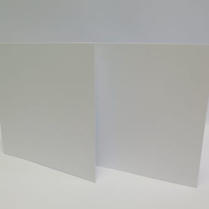 20 x 7" X 7" Cartões de felicitações quadrados em branco, dobra simples, 300 g/m² CL001 (somente cartões)