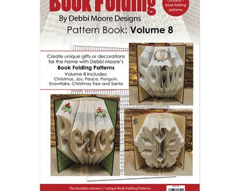 Debbi Moore Book Folding Pattern Book Volume 8 - Christmas Peace Joy Santa Tree