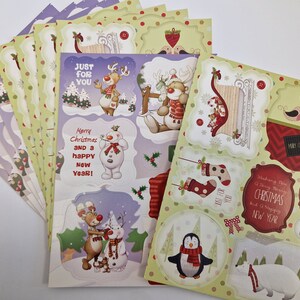 Craft Consortium 3D Decoupage Set - It's Snome Time CDPAK001 - 10 Fogli Natalizi