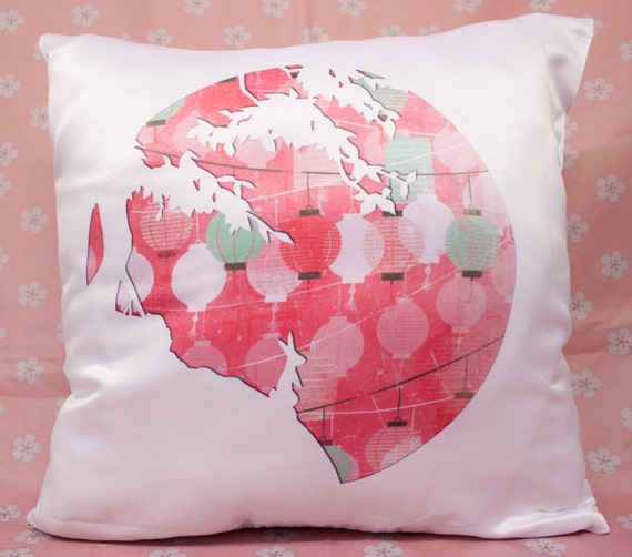 Sublimated Printed Tsuki no Usagi Sublimated pillow | Etsy
