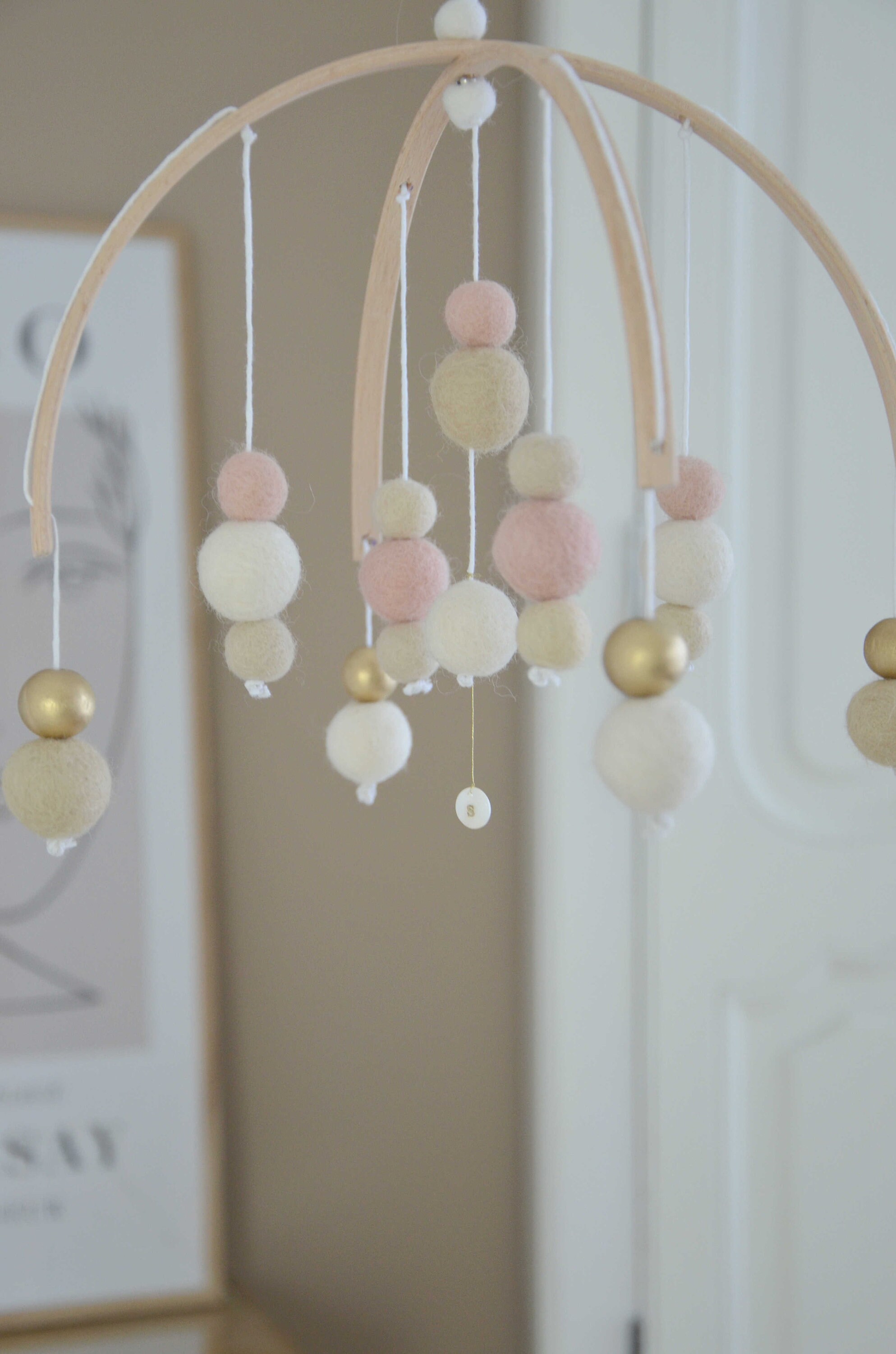 Suspension Déco Le Précieux avec Lettre Nacre