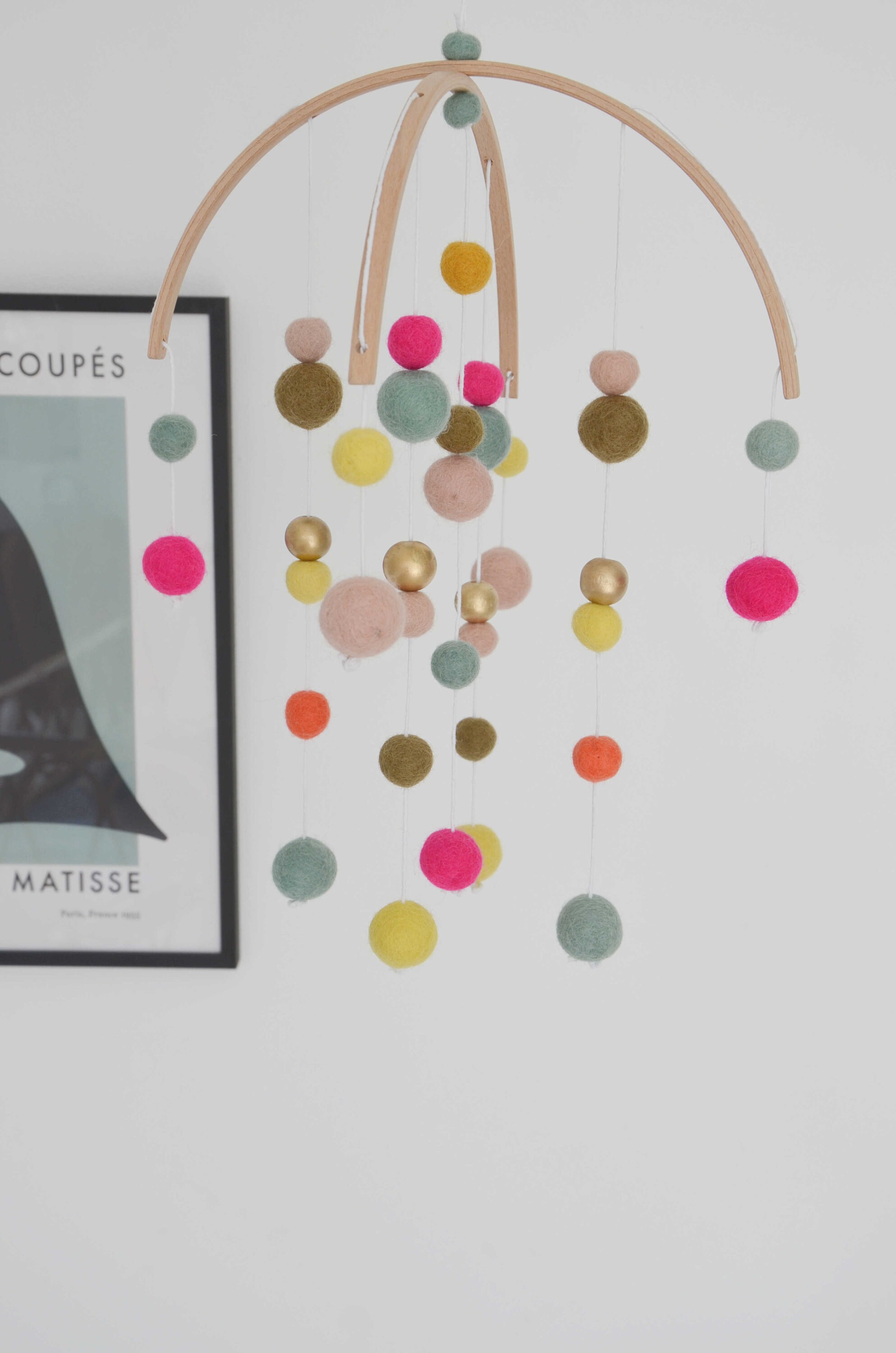 Mobile Couleur d'été Or, Fushia