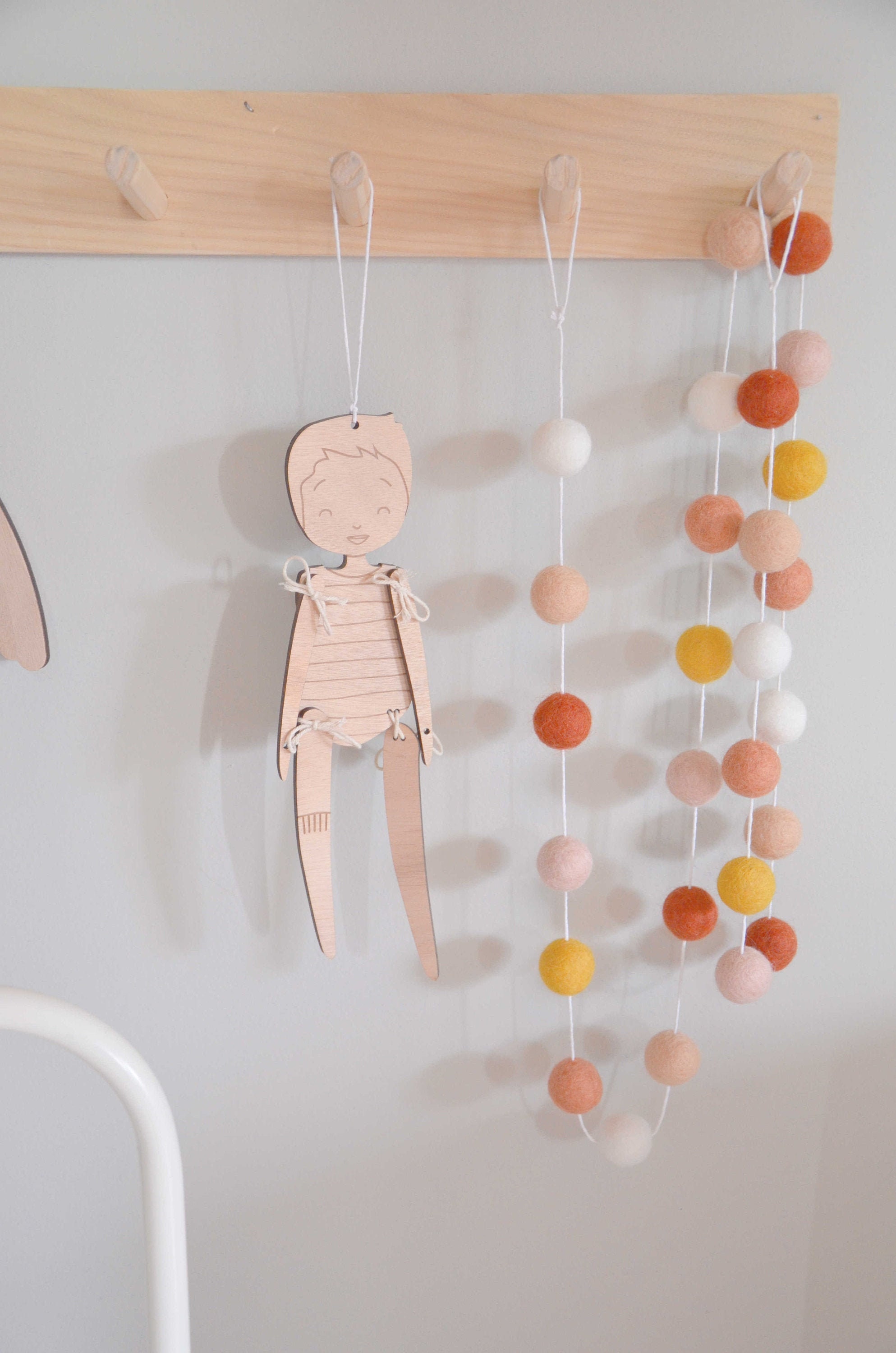 Guirlande Ocre, Rouille, Blanche, Pêche