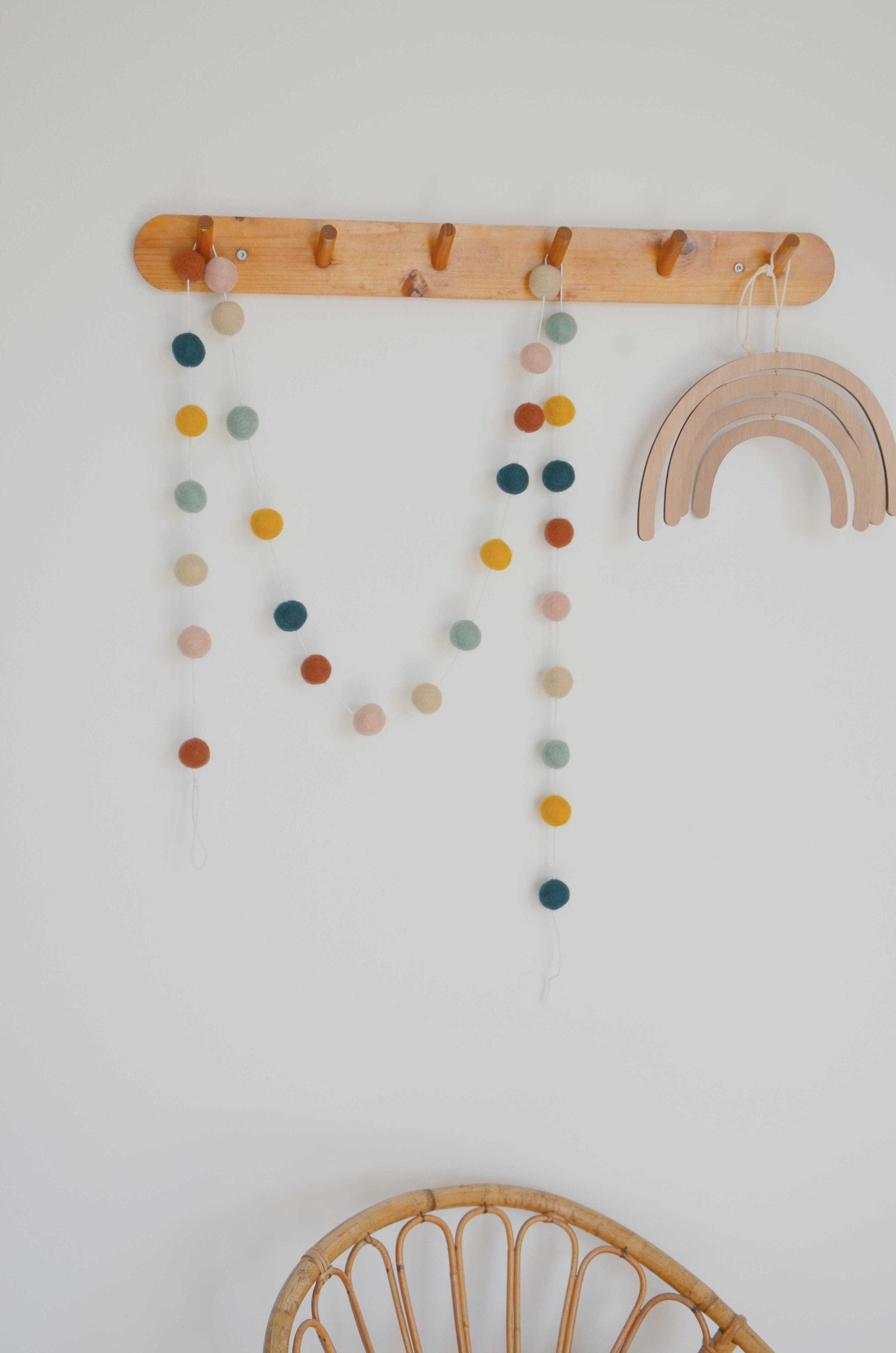 Guirlande Vert Foncé, Rouille, Mousse, Ocre