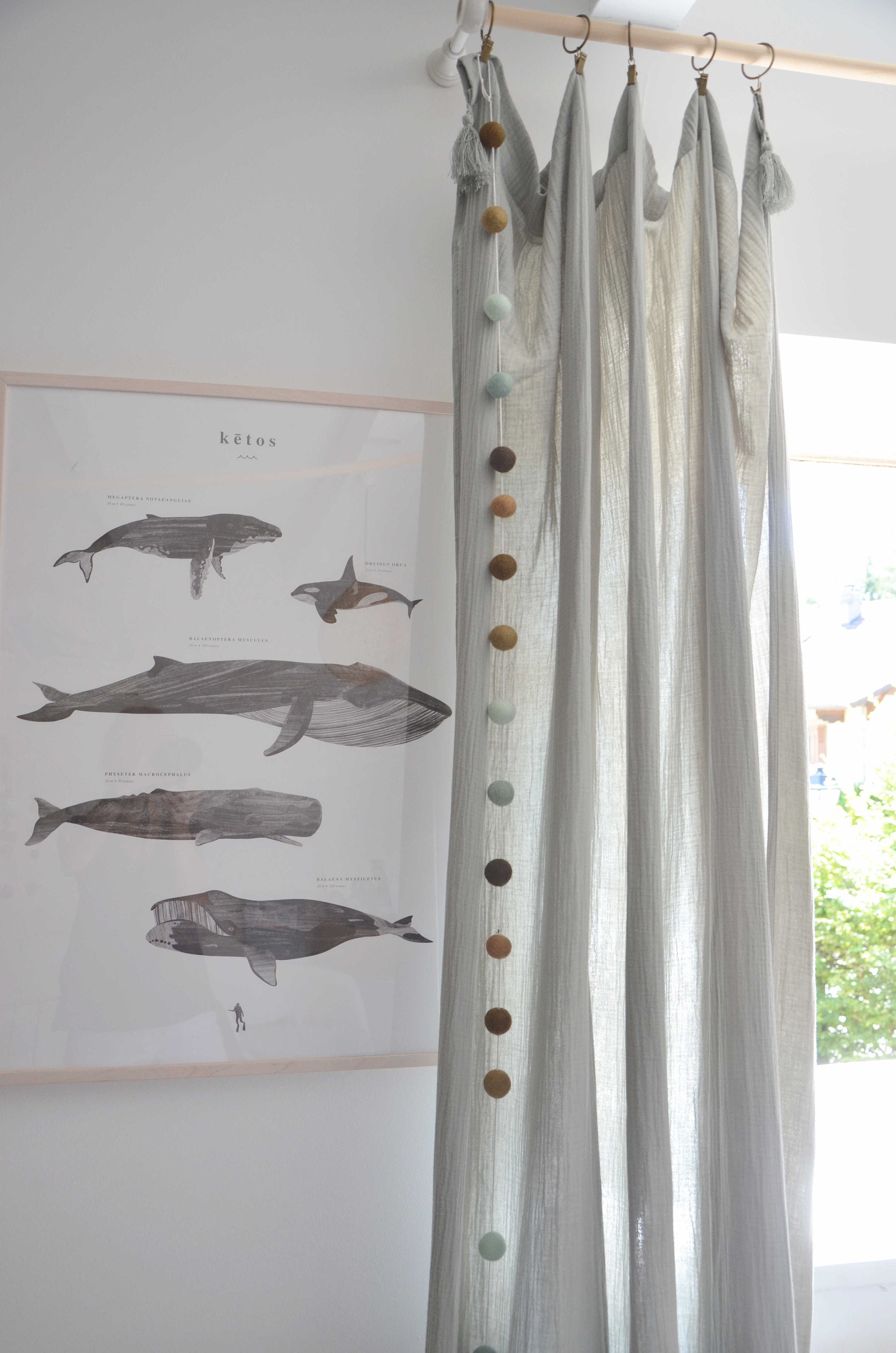 Guirlande Laine Menthe, Olive, Vert Foncé...