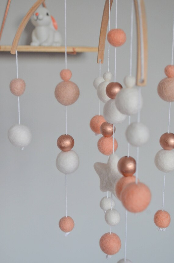 Mobile Cuivre Et Rose Saumon Etsy