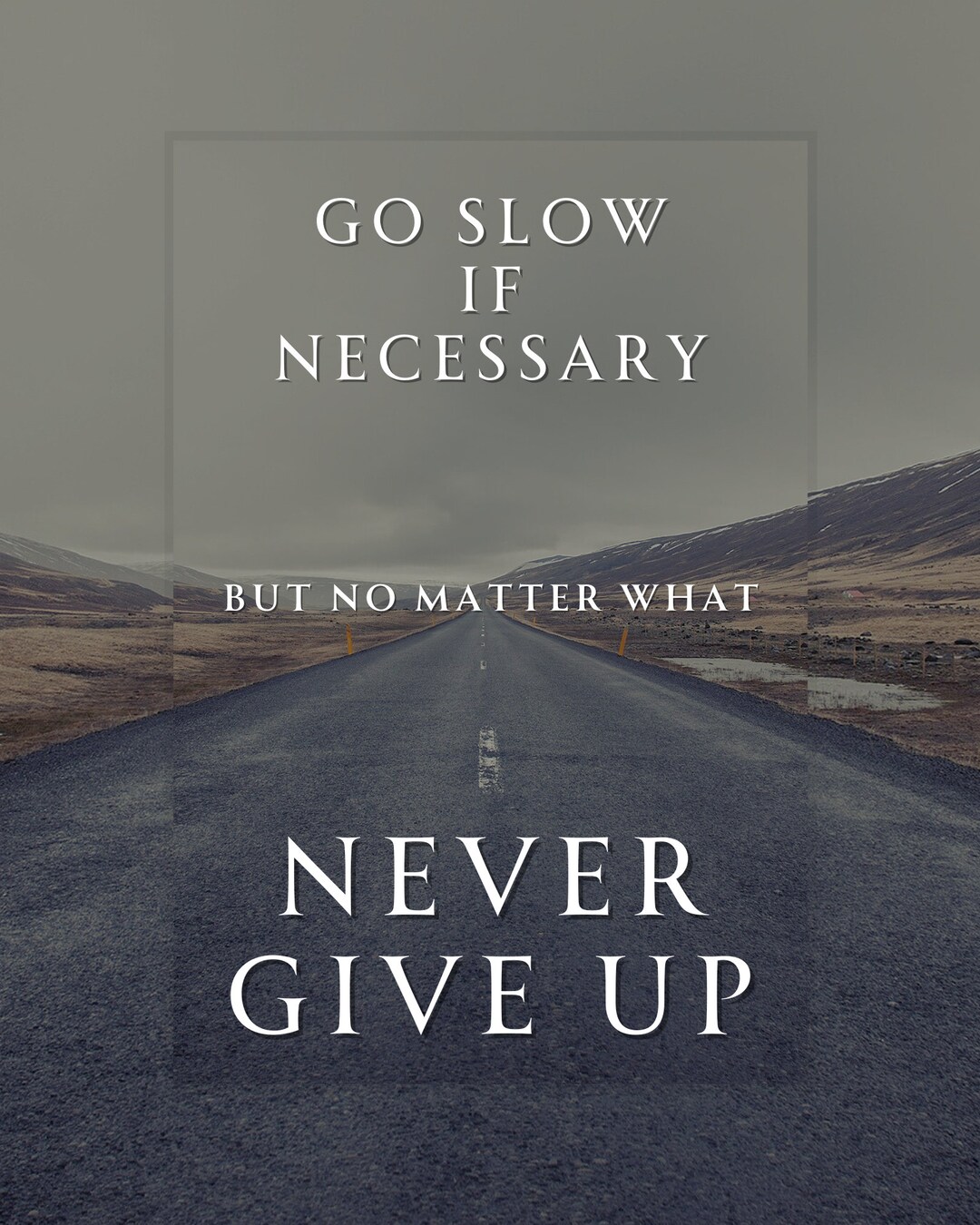 Never Give up Motivational Print, Quotes Art, Quotes Poster