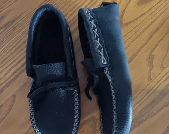 Buffalo Hide Moccasins
