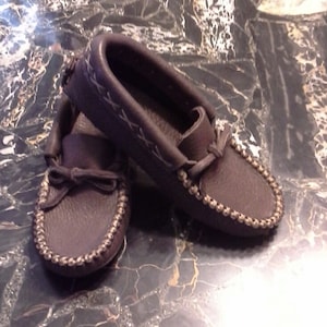 Buffalo Hide Moccasins