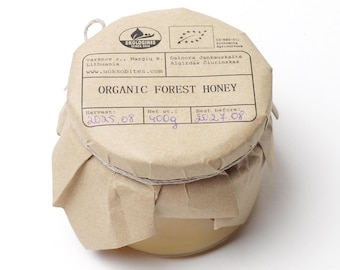 Bio-Waldhonig | Sommer | Roher Litauischer Wildblumenhonig | Glas (400g)