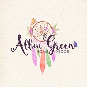 Premade Logo Design-Photography Logo-Logo Design-Watercolor Logo-Party Logo-Floral Logo-Boho Logo-Crafty Boutique-Decor Logo-Custom Logo