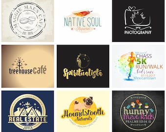 Handgezeichnetes Logo, Logo Design, Small Business Logo, Einzigartiges Logo Design, Fotografie Logo