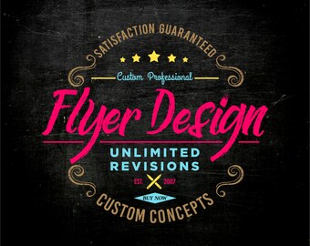 Digital Flyer Art, Digital Flyers Design, Custom Flyer, Leaflet Design - SINGLE SIDE