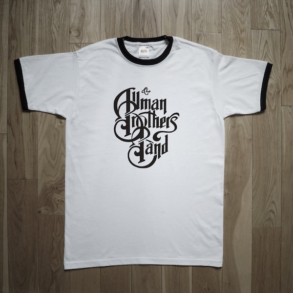 Camiseta ALLMAN BROTHERS BAND American 70s Southern Rock Band, Guitar Heroes