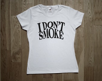 T-shirt Camiseta "I don't Smoke", MOD 1966 UK anti-smoke campaign