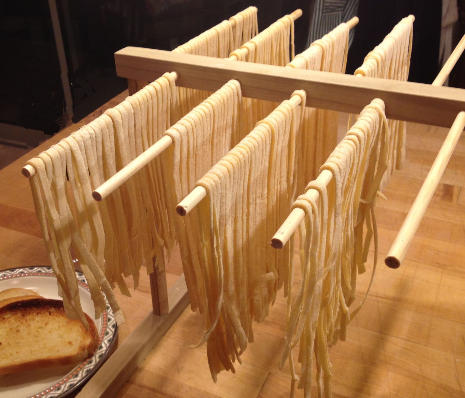 Hardwood Pasta Drying Rack Designed to Work With Kitchenaid Pasta Roller  Handcrafted in Arizona Free Shipping to Any USA Address 