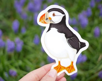 Puffin Vinyl Sticker - Waterproof Animal Wildlife Inspired Gift With Eco Friendly, Plastic-Free Packaging
